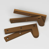Colonial Bronze - 3.875'' overall Fixed pin pivot Hinge hand finished in Matte Light Statuary Bronze - Matte Light Statuary Bronze