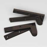 Colonial Bronze - 3.875'' overall Fixed pin pivot Hinge hand finished in Dark Statuary Bronze - Dark Statuary Bronze