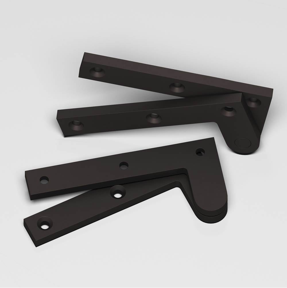 Colonial Bronze - 3.875'' overall Fixed pin pivot Hinge hand finished in Matte Dark Statuary Bronze - Matte Dark Statuary Bronze