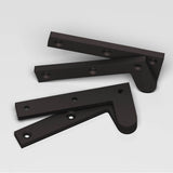 Colonial Bronze - 3.875'' overall Fixed pin pivot Hinge hand finished in Matte Dark Statuary Bronze - Matte Dark Statuary Bronze