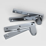 Colonial Bronze - 3.875'' overall Fixed pin pivot Hinge hand finished in Satin Chrome - Satin Chrome
