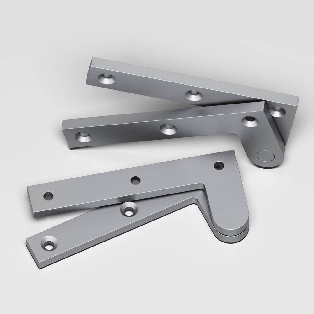Colonial Bronze - 3.875'' overall Fixed pin pivot Hinge hand finished in Matte Satin Chrome - Matte Satin Chrome