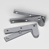 Colonial Bronze - 3.875'' overall Fixed pin pivot Hinge hand finished in Matte Satin Chrome - Matte Satin Chrome