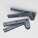 Colonial Bronze - 3.875'' overall Fixed pin pivot Hinge hand finished in Frost Chrome - Frost Chrome