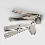 Colonial Bronze - 3.875'' overall Fixed pin pivot Hinge hand finished in Satin Nickel - Satin Nickel