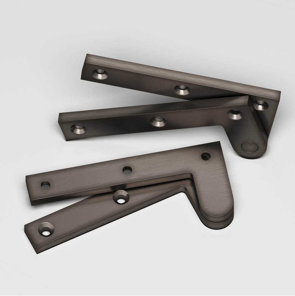 Colonial Bronze - 3.875'' overall Fixed pin pivot Hinge hand finished in Pewter - Pewter