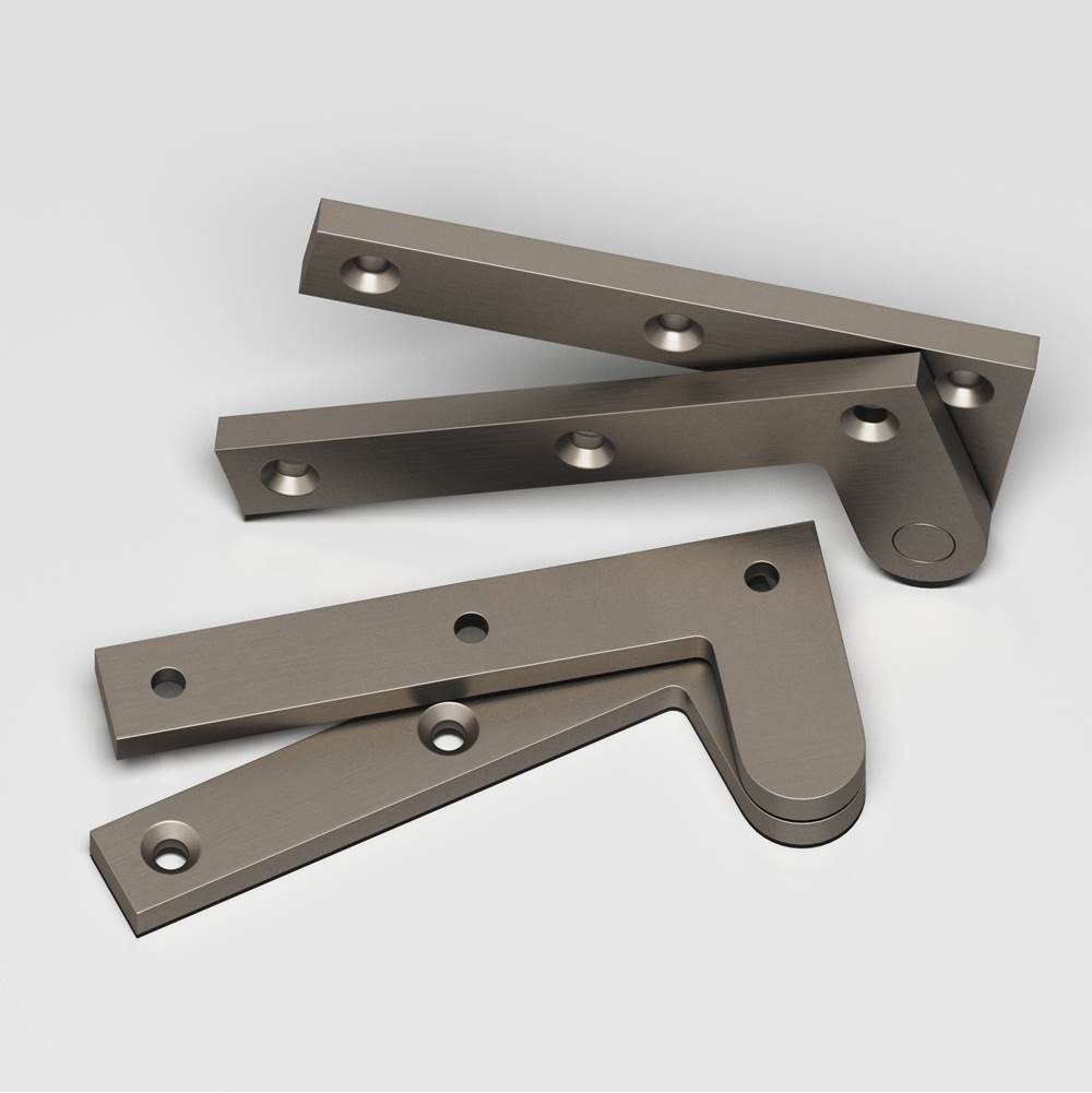Colonial Bronze - 3.875'' overall Fixed pin pivot Hinge hand finished in Matte Pewter - Matte Pewter