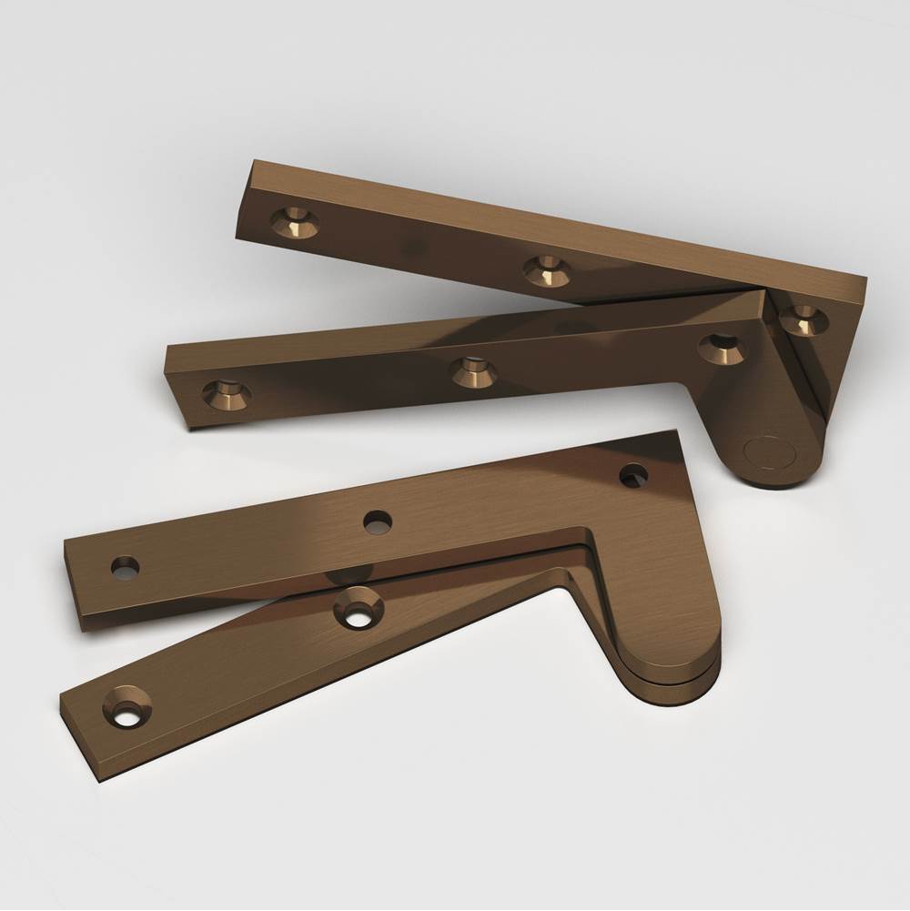 Colonial Bronze - 4.375'' overall Fixed pin pivot Hinge hand finished in Light Statuary Bronze - Light Statuary Bronze