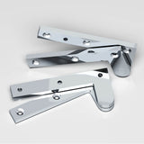 Colonial Bronze - 4.375'' overall Fixed pin pivot Hinge hand finished in Polished Chrome - Polished Chrome