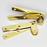 Colonial Bronze - 4.375'' overall Removable screw pivot Hinge hand finished in Polished Brass - Polished Brass