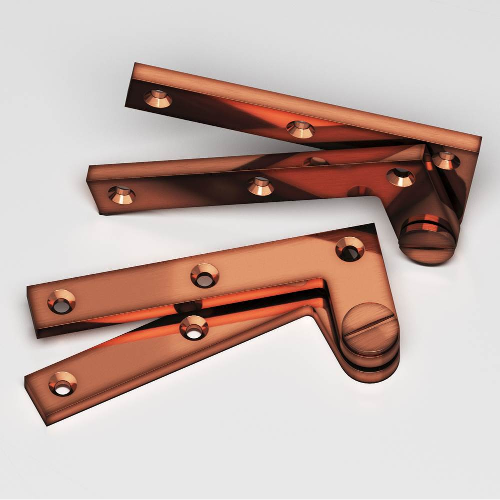 Colonial Bronze - 4.375'' overall Removable screw pivot Hinge hand finished in Antique Copper - Antique Copper