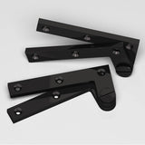 Colonial Bronze - 4.375'' overall Removable screw pivot Hinge hand finished in Satin Black - Satin Black