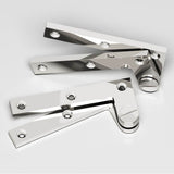 Colonial Bronze - 4.375'' overall Removable screw pivot Hinge hand finished in Polished Nickel - Polished Nickel