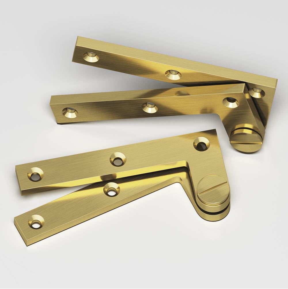 Colonial Bronze - 4.375'' overall Removable screw pivot Hinge hand finished in Antique Brass - Antique Brass