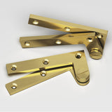 Colonial Bronze - 4.375'' overall Removable screw pivot Hinge hand finished in Antique Brass - Antique Brass