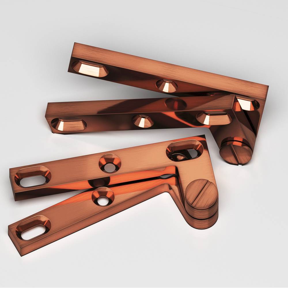 Colonial Bronze - 4.375'' overall Removable screw pivot Hinge hand finished in Antique Copper - Antique Copper