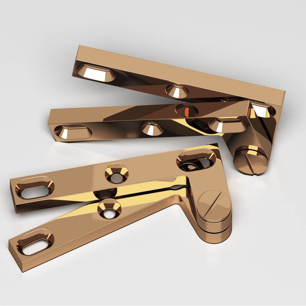 Colonial Bronze - 4.375'' overall Removable screw pivot Hinge hand finished in Polished Bronze - Polished Bronze
