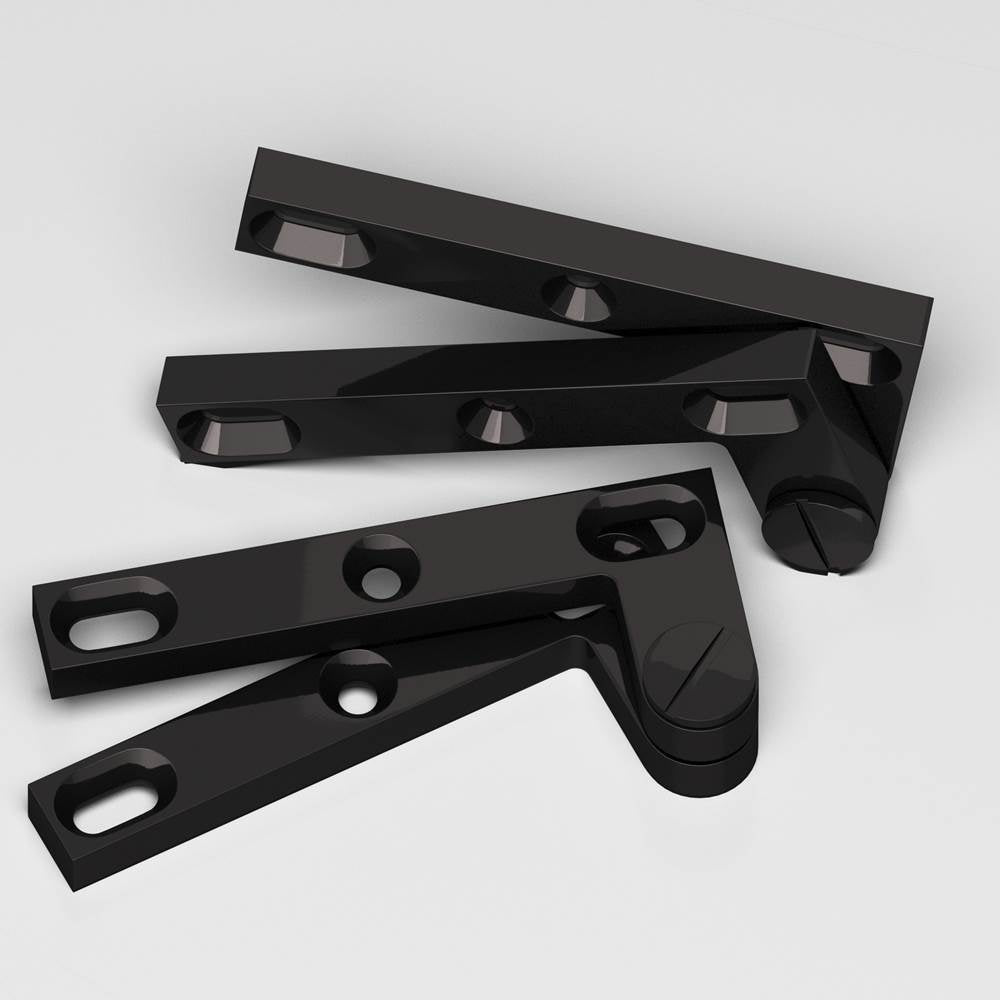 Colonial Bronze - 4.375'' overall Removable screw pivot Hinge hand finished in Satin Black - Satin Black