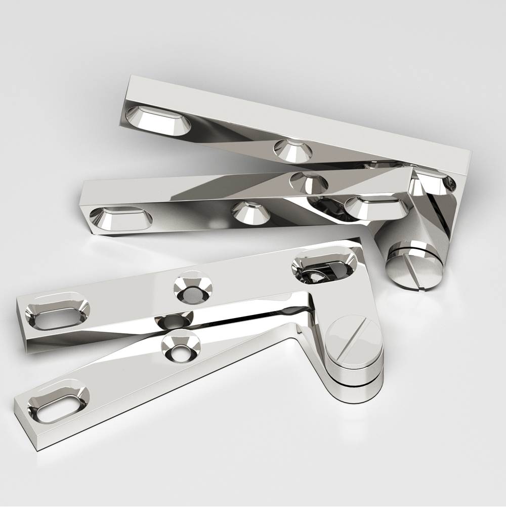 Colonial Bronze - 4.375'' overall Removable screw pivot Hinge hand finished in Polished Nickel - Polished Nickel