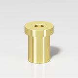 Colonial Bronze - 1.25'' overall, 0.75'' diameter Pivot Hinge base for use with 6B or 6FHB pivot hinge hand finished in Polished Brass - Polished Brass
