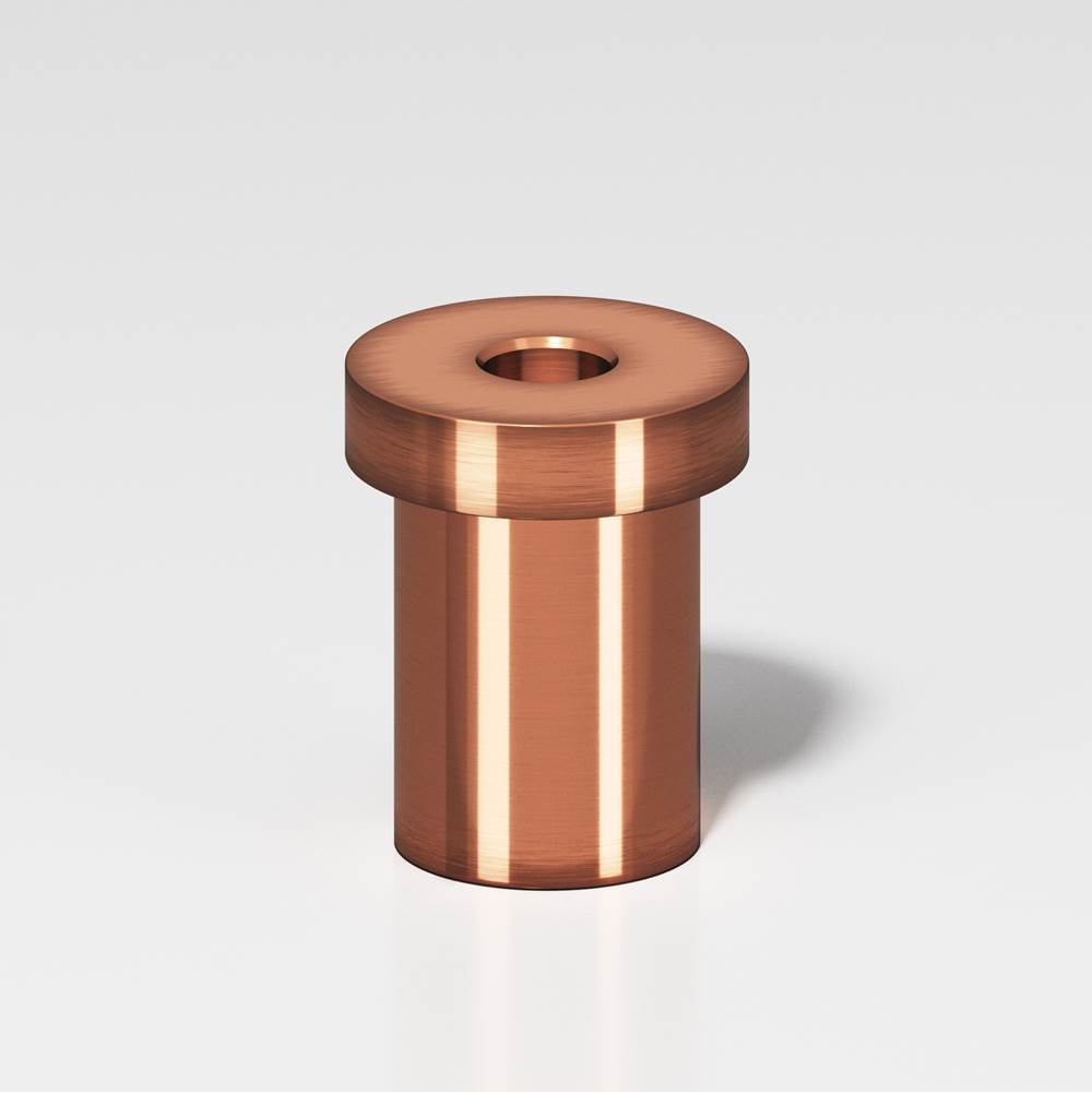 Colonial Bronze - 1.25'' overall, 0.75'' diameter Pivot Hinge base for use with 6B or 6FHB pivot hinge hand finished in Antique Copper - Antique Copper