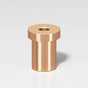 Colonial Bronze - 1.25'' overall, 0.75'' diameter Pivot Hinge base for use with 6B or 6FHB pivot hinge hand finished in Satin Bronze - Satin Bronze