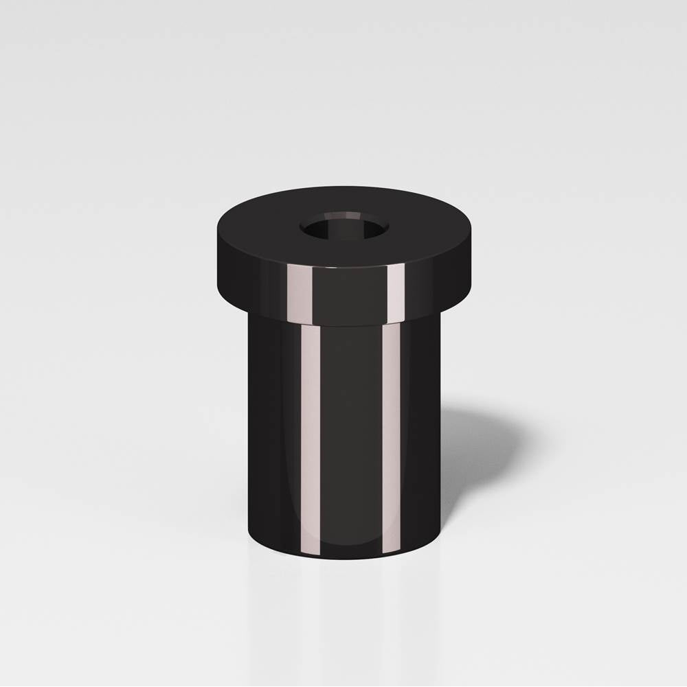 Colonial Bronze - 1.25'' overall, 0.75'' diameter Pivot Hinge base for use with 6B or 6FHB pivot hinge hand finished in Satin Black - Satin Black