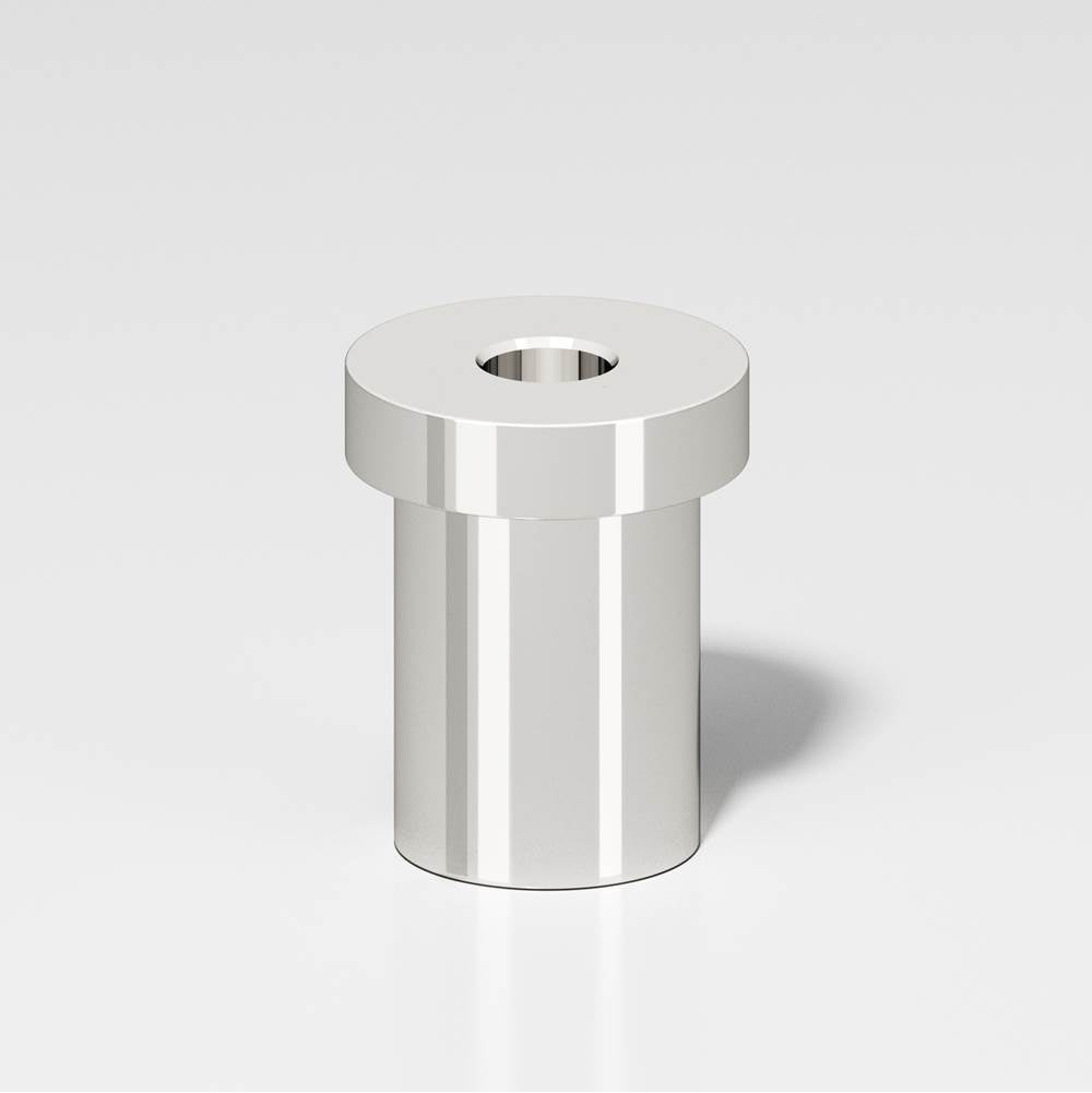 Colonial Bronze - 1.25'' overall, 0.75'' diameter Pivot Hinge base for use with 6B or 6FHB pivot hinge hand finished in Polished Nickel - Polished Nickel