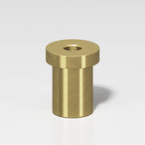 Colonial Bronze - 1.25'' overall, 0.75'' diameter Pivot Hinge base for use with 6B or 6FHB pivot hinge hand finished in Antique Brass - Antique Brass
