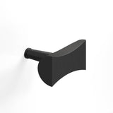 Colonial Bronze - 1.25'' overall, 0.75'' max diameter Bowtie, T Cabinet Knob with rounded back and tapered post hand finished in Frost Black - Frost Black
