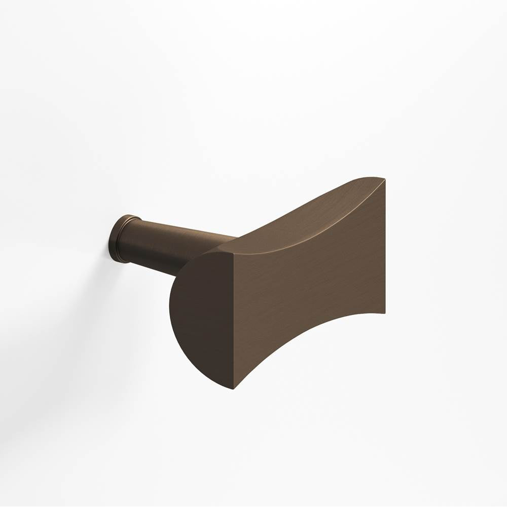 Colonial Bronze - 1.25'' overall, 0.75'' max diameter Bowtie, T Cabinet Knob with rounded back and tapered post hand finished in Heritage Bronze - Heritage Bronze