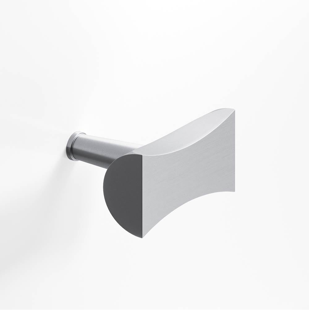 Colonial Bronze - 1.25'' overall, 0.75'' max diameter Bowtie, T Cabinet Knob with rounded back and tapered post hand finished in Matte Satin Chrome - Matte Satin Chrome