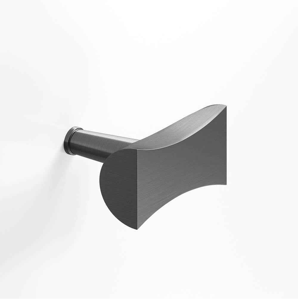 Colonial Bronze - 1.25'' overall, 0.75'' max diameter Bowtie, T Cabinet Knob with rounded back and tapered post hand finished in Graphite - Graphite