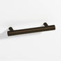 Colonial Bronze - 1'' diameter custom length Round, grooved Pull with tapered posts hand finished in Oil Rubbed Bronze and Oil Rubbed Bronze - Oil Rubbed Bronze,Oil Rubbed Bronze