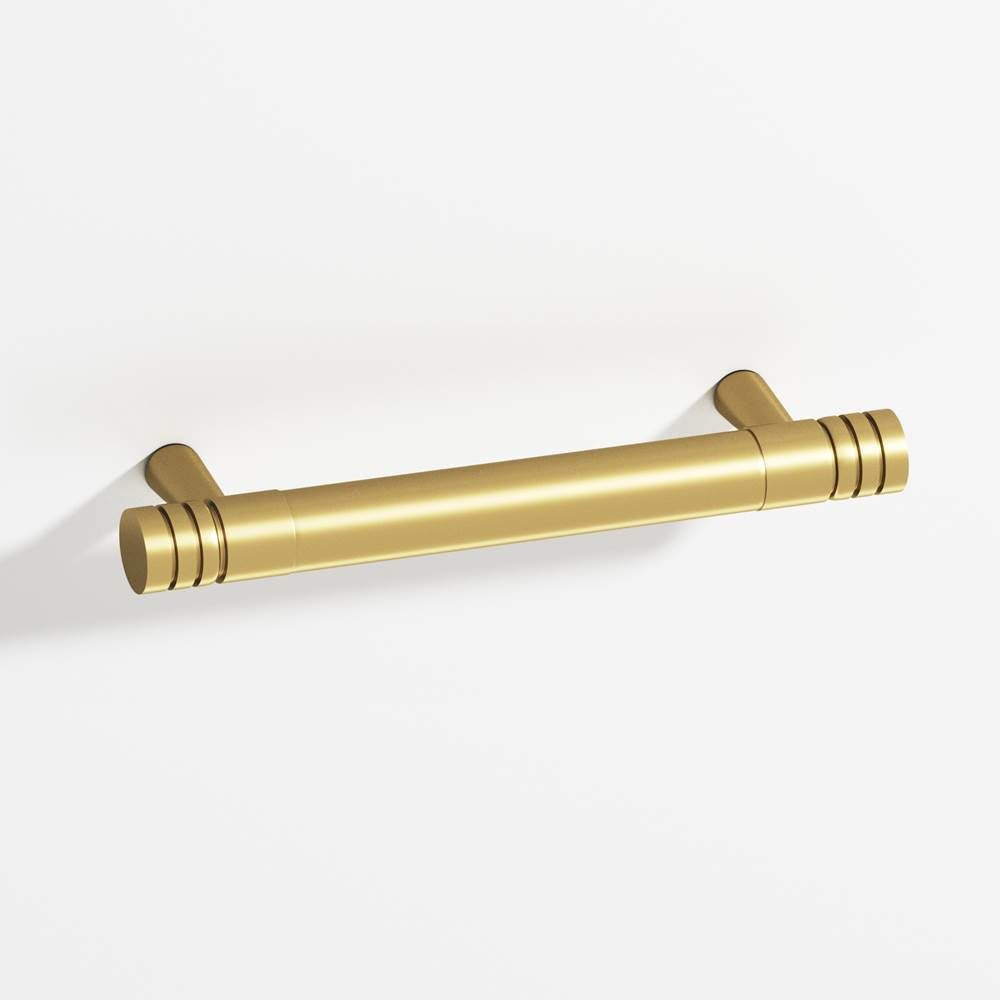 Colonial Bronze - 1'' diameter custom length Round, grooved Pull with tapered posts hand finished in Matte Graphite and Matte Antique Copper - Matte Graphite,Matte Antique Copper