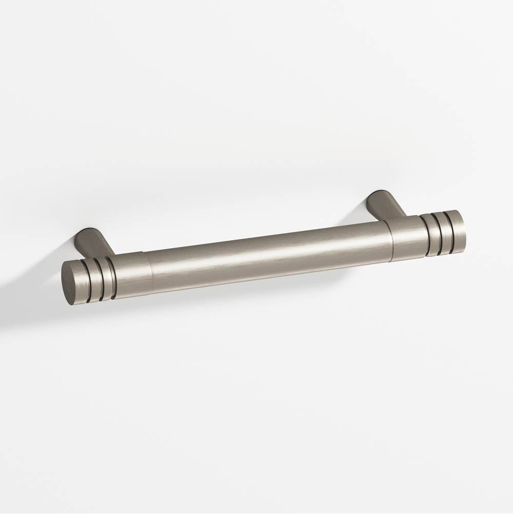 Colonial Bronze - 3.5'' center-to-center, 4.5'' overall, 0.46875'' diameter Round, grooved Cabinet Pull with tapered posts hand finished in Matte Pewter and Matte Pewter - Matte Pewter,Matte Pewter
