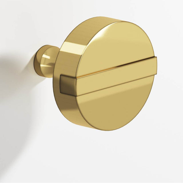 Colonial Bronze - 1.5'' diameter Round, striped Cabinet Knob with tapered post hand finished in Antique Bronze and Antique Bronze - Antique Bronze,Antique Bronze