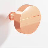 Colonial Bronze - 1.25'' diameter Round, striped Cabinet Knob with tapered post hand finished in Satin Copper and Satin Copper - Satin Copper,Satin Copper