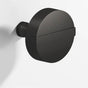 Colonial Bronze - 1.25'' diameter Round, striped Cabinet Knob with tapered post hand finished in Frost Black  and Frost Black - Frost Black,Frost Black