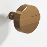 Colonial Bronze - 1.5'' diameter Round, striped Cabinet Knob with tapered post hand finished in Light Statuary Bronze and Light Statuary Bronze - Light Statuary Bronze,Light Statuary Bronze