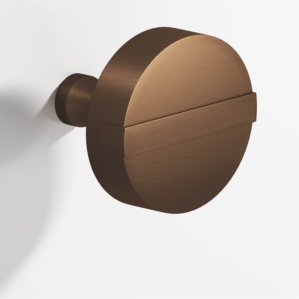 Colonial Bronze - 1.5'' diameter Round, striped Cabinet Knob with tapered post hand finished in Matte Oil Rubbed Bronze and Matte Oil Rubbed Bronze - Matte Oil Rubbed Bronze,Matte Oil Rubbed Bronze