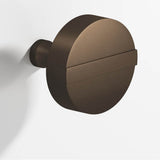 Colonial Bronze - 1.5'' diameter Round, striped Cabinet Knob with tapered post hand finished in Heritage Bronze and Heritage Bronze - Heritage Bronze,Heritage Bronze