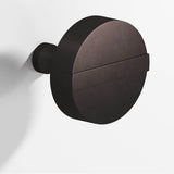 Colonial Bronze - 1.25'' diameter Round, striped Cabinet Knob with tapered post hand finished in Matte Dark Statuary Bronze and Matte Dark Statuary Bronze - Matte Dark Statuary Bronze,Matte Dark Statuary Bronze