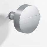 Colonial Bronze - 1.25'' diameter Round, striped Cabinet Knob with tapered post hand finished in Matte Satin Chrome and Matte Satin Chrome - Matte Satin Chrome,Matte Satin Chrome