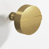 Colonial Bronze - 1.25'' diameter Round, striped Cabinet Knob with tapered post hand finished in Antique Brass and Antique Brass - Antique Brass,Antique Brass
