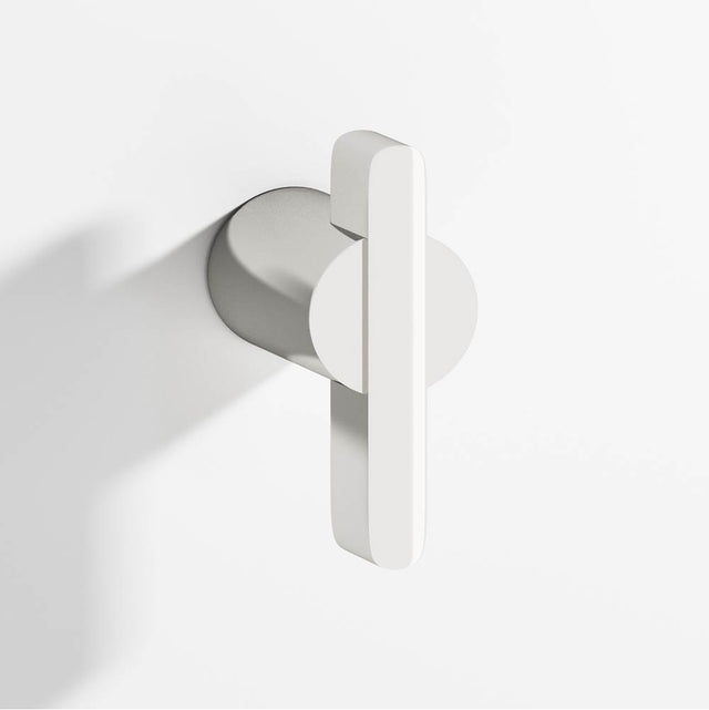 Colonial Bronze - 1.875'' overall, 0.75'' diameter Round, offset and striped T Cabinet Knob, Back-to-Back Shower Door Knob Kit hand finished in Polished Nickel and Polished Nickel - Polished Nickel,Polished Nickel