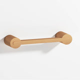 Colonial Bronze - 3.5'' center-to-center, 4.25'' overall, 0.25 x 0.375'' Rectangular Cabinet Pull fully encapsulated by round posts hand finished in Matte Satin Bronze and Matte Satin Bronze - Matte Satin Bronze,Matte Satin Bronze