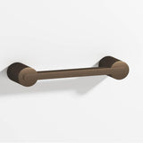 Colonial Bronze - 0.25 x 0.375'' diameter custom length Rectangular Pull fully encapsulated by round posts hand finished in Heritage Bronze and Heritage Bronze - Heritage Bronze,Heritage Bronze