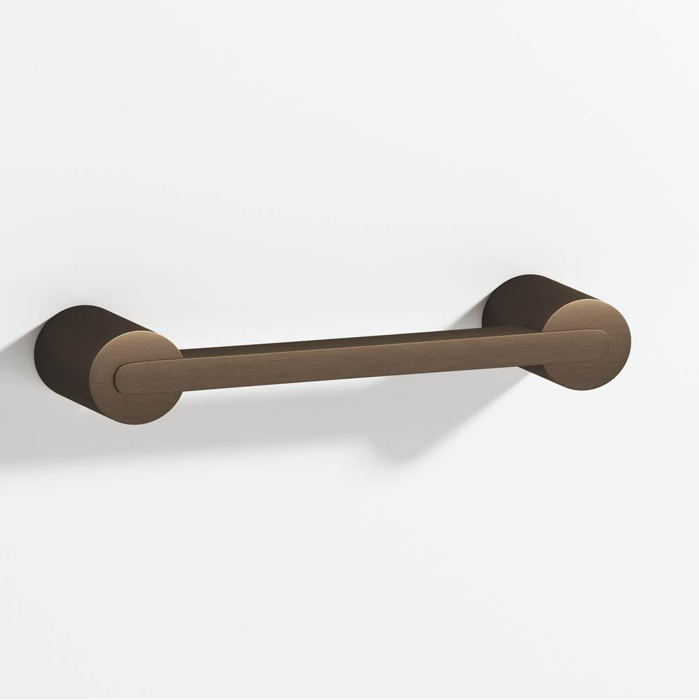 Colonial Bronze - 8'' center-to-center, 8.75'' overall, 0.25 x 0.375'' Rectangular Cabinet Pull fully encapsulated by round posts hand finished in Heritage Bronze and Heritage Bronze - Heritage Bronze,Heritage Bronze
