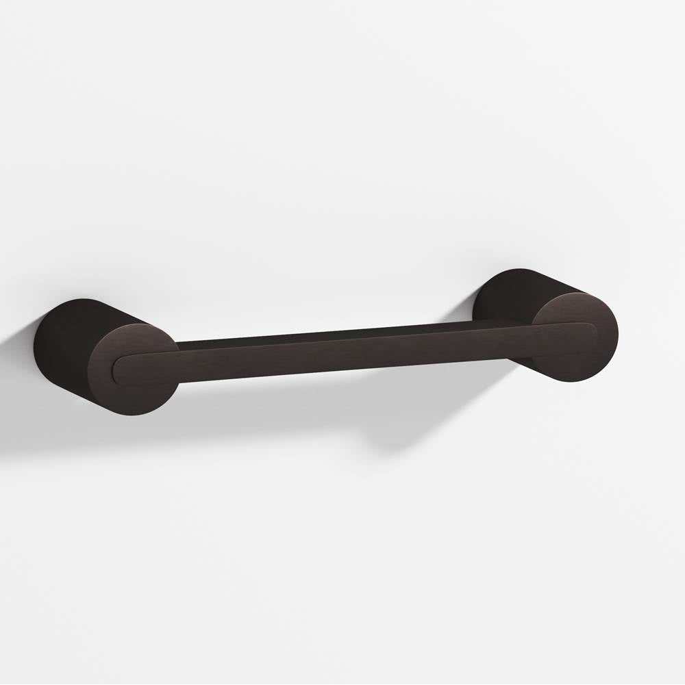 Colonial Bronze - 0.25 x 0.375'' diameter custom length Rectangular Pull fully encapsulated by round posts hand finished in Matte Dark Statuary Bronze and Matte Dark Statuary Bronze - Matte Dark Statuary Bronze,Matte Dark Statuary Bronze